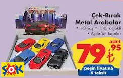 GOKİDY ÇEK-BIRAK METAL ARABALAR OYUNCAK GOKİDY ÇEK-BIRAK METAL ARABALAR OYUNCAK